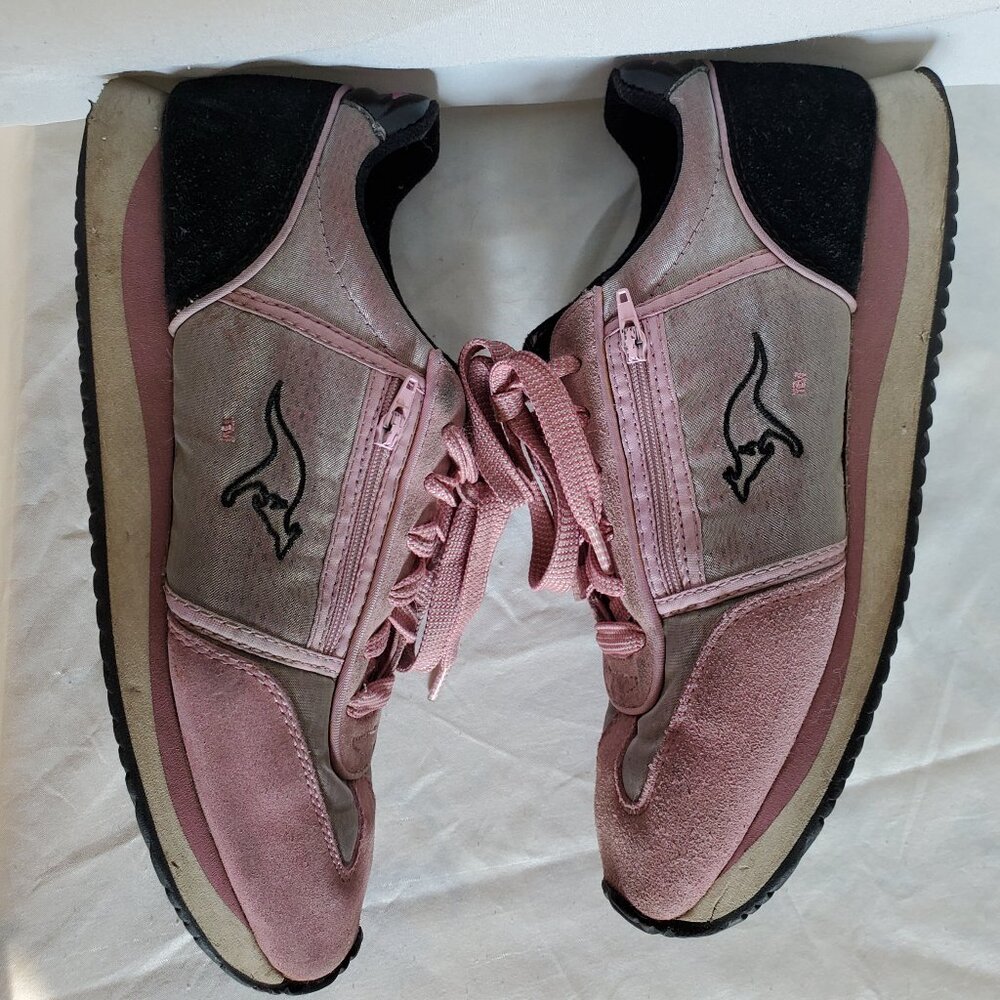 Vintage Side Zipper KangaRoos Women's Size 8 Pink Shoes